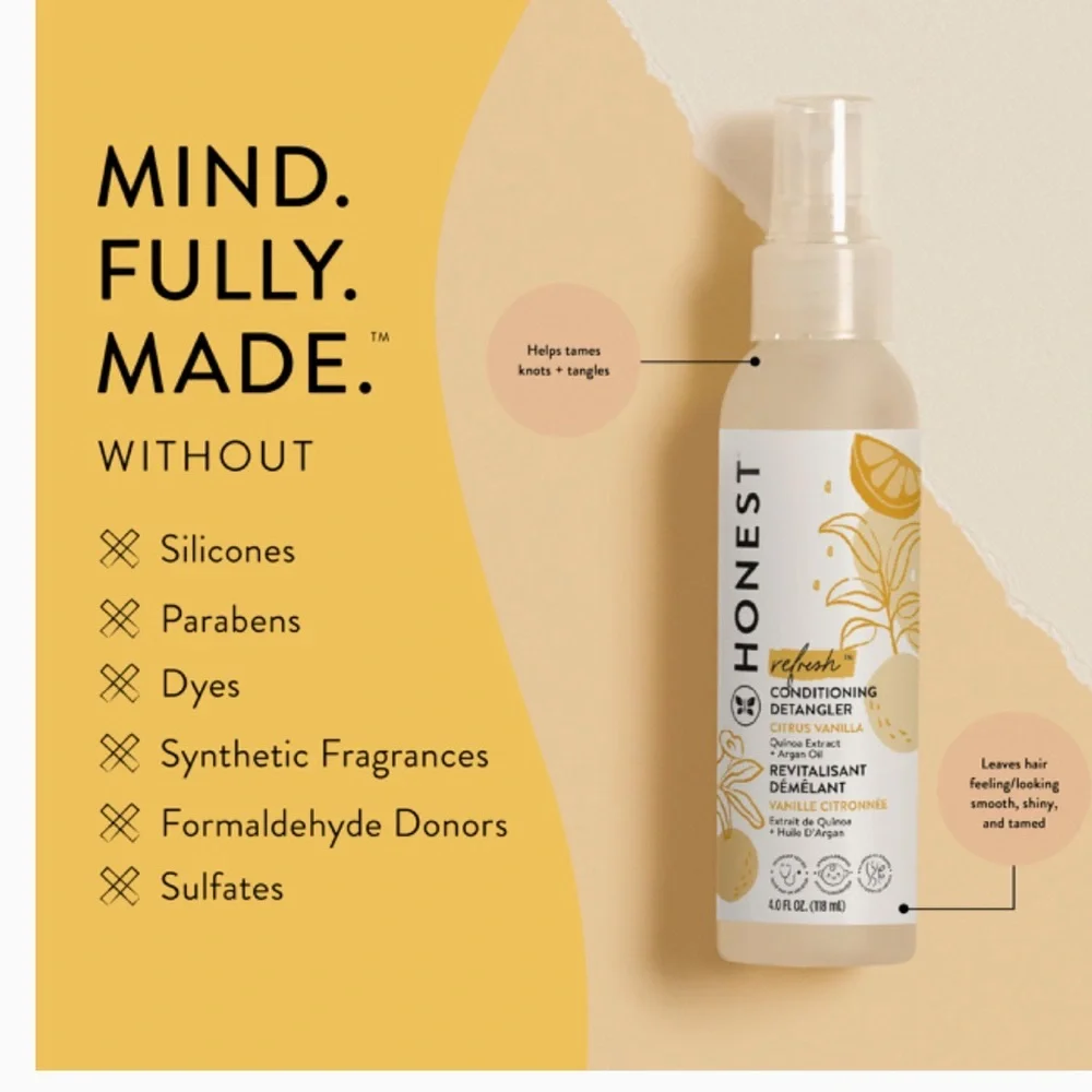 The Honest Company Conditioning Detangler, Leave-in Conditioner 4 oz NWT